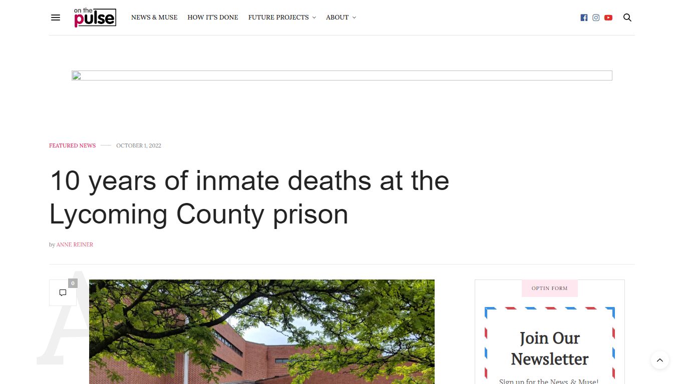 10 years of inmate deaths at the Lycoming County prison